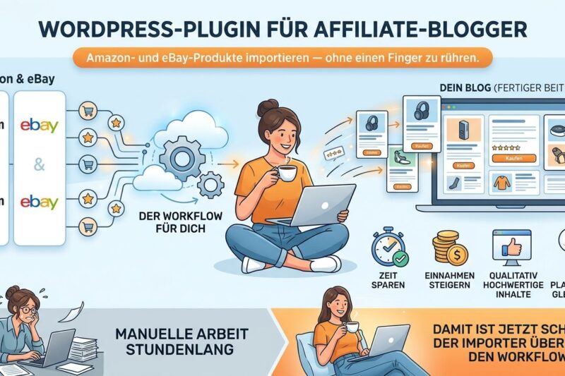 Amazon & eBay Affiliate Produktimport – No API WordPress Plugin V2